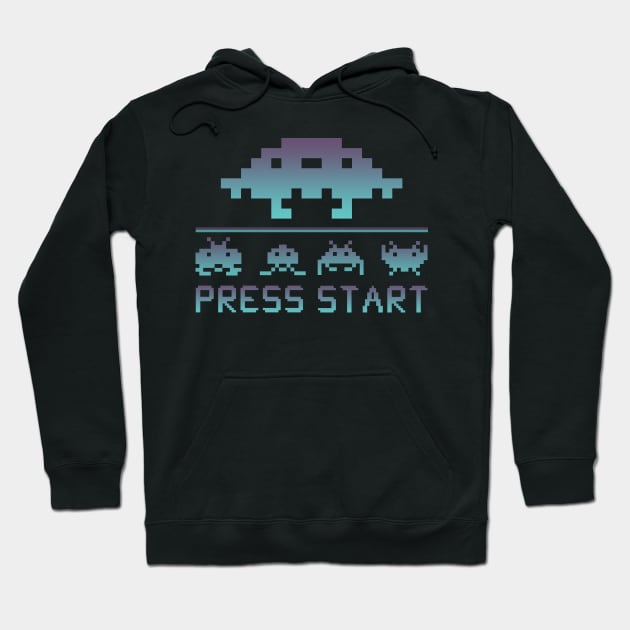 press start Hoodie by eryondisign